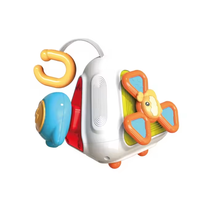 Juguete Multifuncional para Niños, Cubo de Actividades Poliédrico, Tablero de Actividades, Cubo Interactivo para Agarrar con la Mano