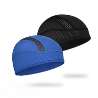 Gorro de malla para ciclismo de verano, gorro forrado para casco de motocicleta, gorro de Ciclismo de secado rápido absorbente de sudor
