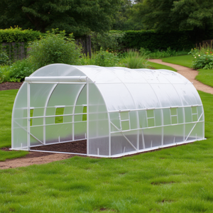 Serre tunnel autoportante 19 x 10 x 7 pieds, structure en acier, serre de jardin en plastique - Product Image 2
