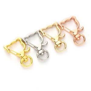 Drehbarer Karabiner-Schlüsselanhänger Stern Herz Mond Metall-Schlüsselketten Haken Schlüsselring Großpackung Schmuckanhänger DIY-Zubehör Schlüsselringe - Product Image 5