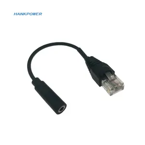 Kustom Tersedia Soket RJ45 Ethernet Ke 3.5Mm 1/8 Female Jack Stereo Adapter Kabel Audio