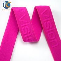 Vente en gros de bande élastique en nylon jacquard avec logo personnalisé en polyamide brodé en 3D pour sous-vêtements et boxers