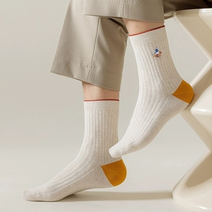 Fashion <strong>Mens</strong> <strong>Ribbed</strong> <strong>Socks</strong> Wholesale Combed Cotton Calcetines Homme Custom Seamless Athletic <strong>Socks</strong> - Product Image 2