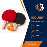 Ensemble de raquettes de tennis de table, 2 raquettes, 3 balles 40+, avec sac en tissu pour jeu familial en intérieur, OEM personnalisé