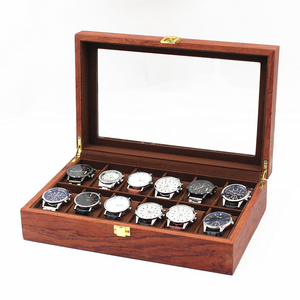 Nuevo Diseño de Lujo, Caja de Regalo para Relojes de MDF Ecológica y Protectora, con 12 Ranuras, para Exhibición, Almacenamiento y Venta al Por Mayor, con Cristal - Product Image 4