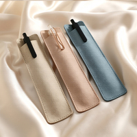 Estuche Profesional de Piel Sintética PU para Brochas de Maquillaje y Lápices de Cejas, Cosido a Mano, Delgado, Venta al por Mayor, Suministros para Regalos