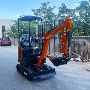 รถขุดขนาดเล็ก 1 ตัน 10 แรงม้า เครื่องยนต์ EPA พร้อมห้องโดยสาร สำหรับงานเกษตรกรรม จัดส่งฟรี - Product Image 1