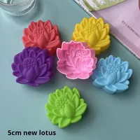 Cetakan silikon Muffin bunga 6 warna 25 bunga cetakan Memasak dapur cangkir Muffin untuk kerajinan indah barang panggang
