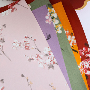 Papel de embalaje para flores frescas, diseño de cejas alegres, papel artístico retro grueso, material floral impreso de alta gama para embalaje. - Product Image 1