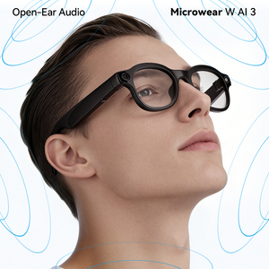 Lunettes intelligentes IA avec enregistreur vidéo, traduction de musique et appels, caméra et recharge sans fil - Product Image 2