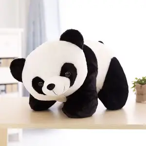 Мягкая плюшевая подушка в виде панды, черно-белая