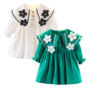 Vestido de Princesa para Bebé Niña, Verano 2024, con Decoración de Encaje, Estilo Hada, Manga Abullonada, para Cumpleaños de Verano, Primavera y Otoño - Product Image 1