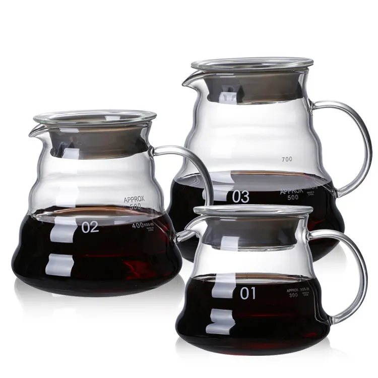 Benutzer definiertes Logo 300/500/700ml Wieder verwendbare Kaffeetasse aus Boro silikat glas Tragbare Kaffee maschine mit Filter
