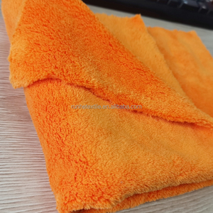 Edgeless 40*40cm Toalla de microfibra para el cuidado del coche 70/30 <span class=keywords><strong>Material</strong></span> de lana Coral 500gsm detalle lavado seco coreano paños de limpieza automática - Product Image 2