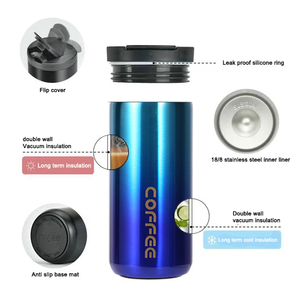 Luxury Double-Walled 500ml Travel <b>Insulated</b> Stainless Steel Thermos <b>Cup</b> Custom Logo Eco-friendly 12-24hr Thermal Insulation - Product Image 3