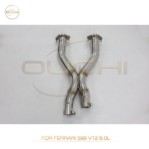 Tuyau intermédiaire d'échappement OUCHI SS304 pour Ferrari 599 <span class=keywords><strong>GTB</strong></span> Fiorano F141 2006-2012 6.0 V12 Pièces de performance automobile Système d'échappement - Product Image 5