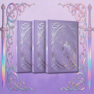 Custom Hardcover Sprayed Edge Fantasy Novel <b>Book</b> Printing Holographic Foil Stamping Special Edition Manufacturer - Product Image 3
