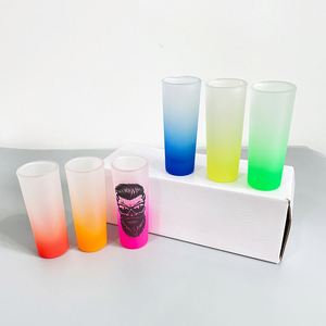 Verres à whisky et à cocktail dégradés givrés de 2,5 oz, 3 oz, 70 ml, verres à shot couleur ombrée pour la sublimation et la personnalisation - Product Image 3