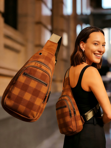 Sac bandoulière croisé, sac banane, sac <span class=keywords><strong>de</strong></span> sport, <span class=keywords><strong>de</strong></span> fitness et <span class=keywords><strong>de</strong></span> voyage, étanche, avec fermeture éclair, en nylon, petites pochettes messager confortables - Product Image 1