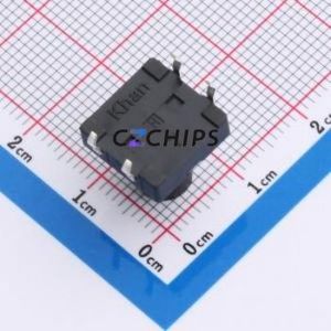 TSA12111-125B512BA Tactile Switch Through hole-4P,11.7x11.5mm Switch Single Pole Single Throw Round Button 2.8N 11.7mm - Product Image 2