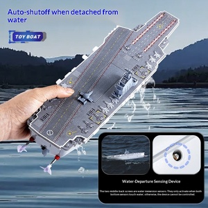 Barco Eléctrico de Alta Velocidad a Control Remoto, Modelo de <span class=keywords><strong>Portaaviones</strong></span>, Juguete Acuático para Niños con Luces para Uso en Exteriores - Product Image 4