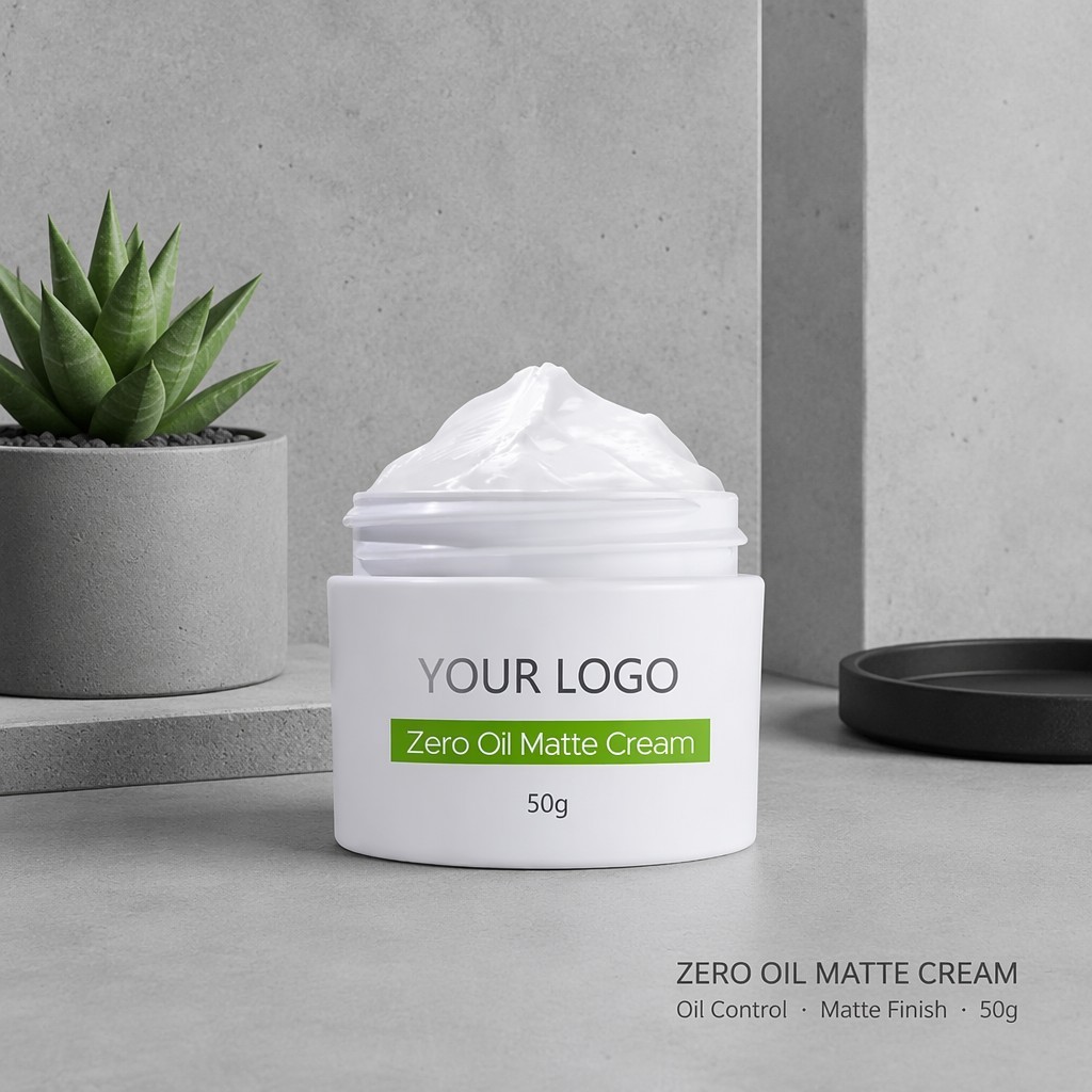 Crème mate sans huile