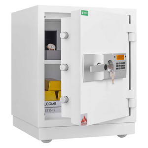 Coffre-fort électronique domestique robuste WOMA, ignifuge, numérique, <span class=keywords><strong>pour</strong></span> armes à feu, 1024, 2 heures, 4 roues en PVC - Product Image 1