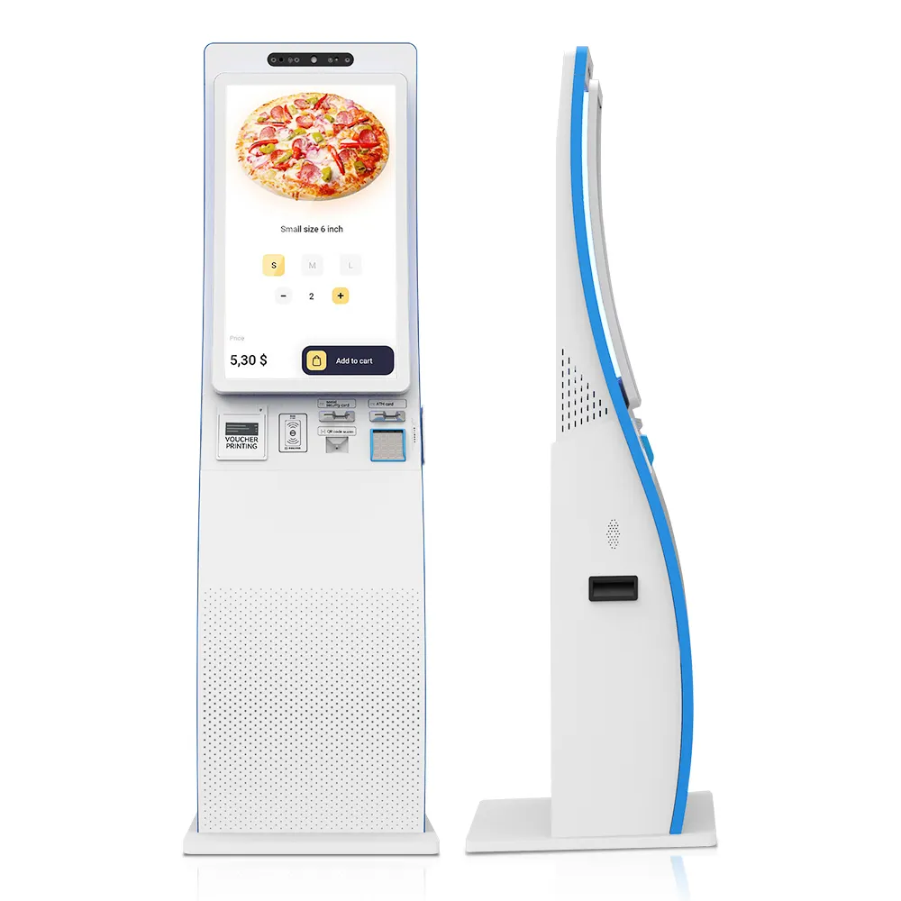 Usingwin 23,6 ''умный ресторанный заказ POS платежный терминал киоск самообслуживания сенсорный экран киоск самообслуживания