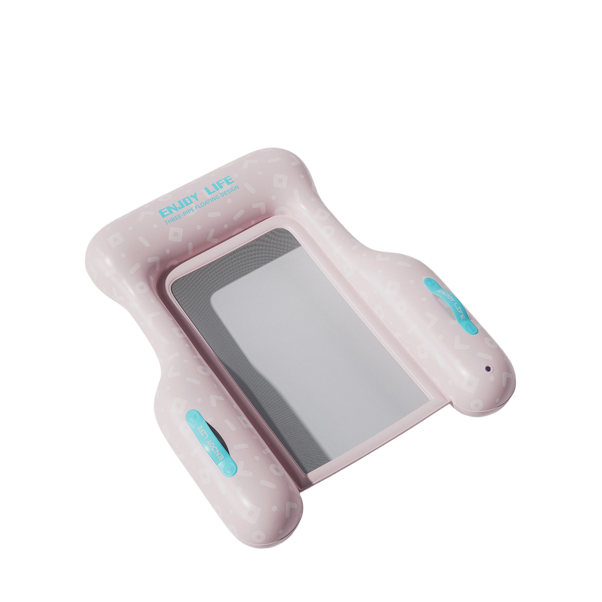 Flotteur scintillant rose-pêche