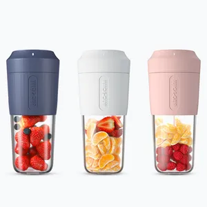 2022 vendita calda usb personal mini portable cup-shape juicer 350ml hand held usb electric fresh juicer blender
