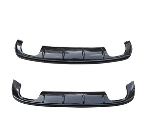 Difusor de parachoques trasero con textura de fibra de carbono para coche <span class=keywords><strong>A3</strong></span> S3, labio divisor trasero negro brillante para Audi <span class=keywords><strong>A3</strong></span> S3 8V 2012 2013 2014 2015 2016 - Product Image 1