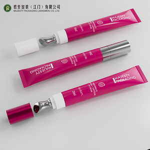 Leere kosmetische Verpackung Kunststoffs ch lauch Vibrierende Zink legierung Metall Applikator Kopf Serum Squeeze <span class=keywords><strong>Massage</strong></span> Augen creme Lippe - Product Image 6