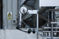 Automatische Vier-Kopf-Heißsiegel- und Schneidemaschine für Kunststoffrollenfolie und Aluminiumfolie für Plastikflaschen, Joghurtbecher, Dosen und Glas