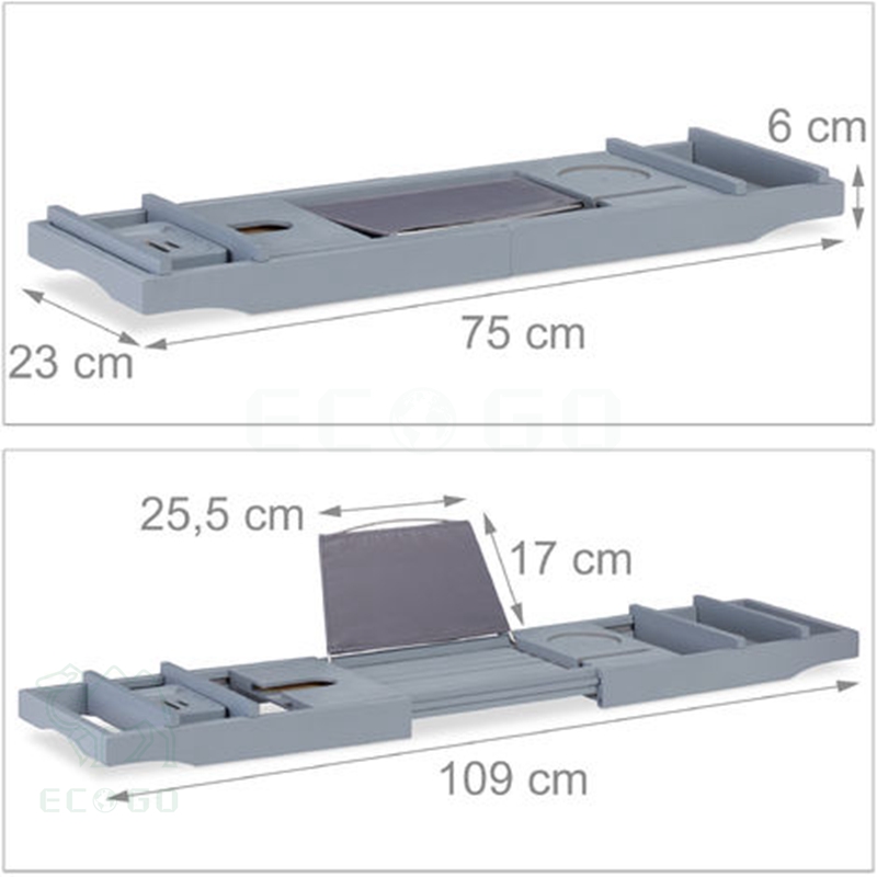 Индивидуальный цветной поднос для ванны, бамбуковый деревянный выдвижной поднос для ванны