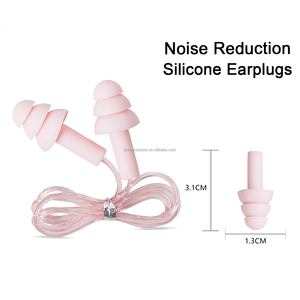Bouchons d'oreilles réutilisables en silicone, étanches, anti-bruit, protection auditive pour dormir, nager, concerts, études, ronflements - Product Image 4