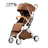 Poussette de voyage pour nouveau-né, chariot pour bébé, poussette de luxe en alliage d'aluminium, pliage facile, ultra-légère, porte-bébés