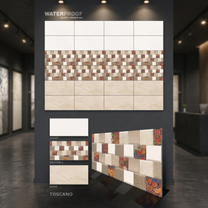 Carreaux de sol et de mur en céramique Vistaar Brand Modern Yellows/Golds, finition brillante mate, 300x600mm, carreaux de briques réfractaires pour extérieur - Product Image 3