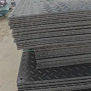 Esteras de tierra de protección de césped HDPE resistentes al desgaste de 4x8 pies, equipo pesado, tablero de plástico PE PP, moldeado de corte personalizado