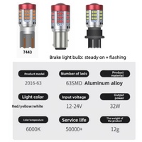 ZHIXIN Nouvelles Ampoules LED Super Lumineuses 12V 3030 1156 1157 pour Clignotants et Feux de Recul de Voiture, Feux Stop/Arrière en Silicone à Lumière Stable/Clignotante 3000 Lm