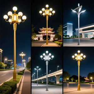 Outdoor <b>LED</b> Chinese Lantern Magnolia High-Pole Landscape Street <b>Light</b> 12m-20m IP65 10-Year Warranty <b>Motion</b> <b>Sensor</b> Control Custom - Product Image 5