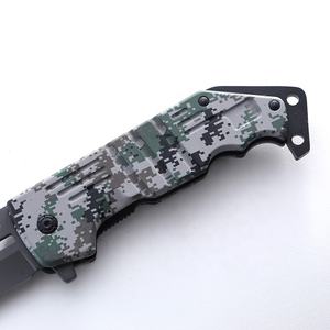 Alüminyum kaplama yeşil kamuflaj 3CR13 gri titanyum camo katlanır bıçak - Product Image 5