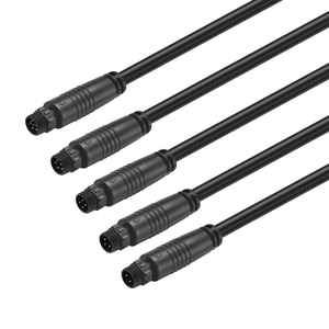 สายเชื่อมต่อทองแดงกันน้ำสำหรับการบิน IP67 M8สาย2A 12V เซ็นเซอร์พลังงานรถจักรยานยนต์2P-5P 24AWG <span class=keywords><strong>2464</strong></span> - Product Image 5