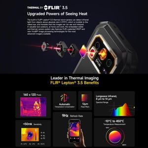 <span class=keywords><strong>Ulefone</strong></span> Armor 27T Pro+ 5G โทรศัพท์มือถือสุดแกร่ง ระบบปฏิบัติการ Android 15 กล้องถ่ายภาพความร้อน แบตเตอรี่ 10600mAh แรม 12GB ความจุ 256GB สมาร์ทโฟนมองเห็นในเวลากลางคืน - Product Image 4