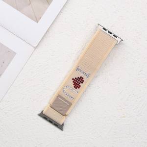 Bracelet de montre en nylon tressé Win-Win pour <span class=keywords><strong>Apple</strong></span> <span class=keywords><strong>Watch</strong></span> <span class=keywords><strong>Ultra</strong></span> et IWatch 10 <span class=keywords><strong>Trail</strong></span> Loop, bracelet de remplacement en strass - Product Image 6