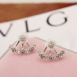 Pendientes de Cristal Coreanos de Moda Sencilla y Económicos al por Mayor 2019, Pendientes de Flor para Mujer - Product Image 3