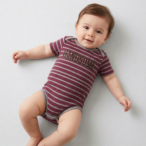 Direct Factory Sale Tirupur 2019 Spandex/Bamboo Fiber Baby Clothes Pantone Color Unisex Summer Rompers Snap Button Closure Short - Product Image 1