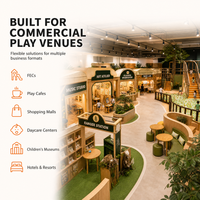 Équipement de terrain de jeux intérieur pour enfants : Art, Fleurs, Musique, Ranger, Nature, Village, Zones d'activités familiales - Projet pour centre commercial