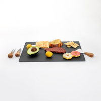 Plateau rectangulaire en ardoise naturelle ajourée, style créatif, pour fromages, gravable, écologique, style américain, directement de l'usine