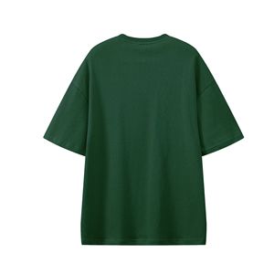 T-shirt unisexe en pur coton, coupe oversize, 330g, épaules tombantes, coupe ample, manches courtes, vêtement de loisirs avec étiquette, anti-boulochage - Product Image 3