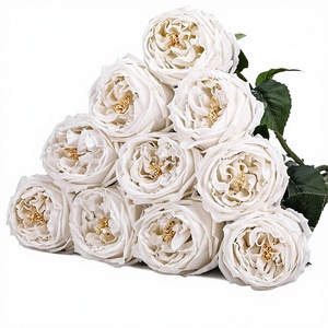 Real Touch Peonies <b>Artificial</b> <b>Flowers</b> with Long Stem Look Real Fake <b>Flower</b> for Valentines Wedding Party Home Kitchen Decor - Product Image 1